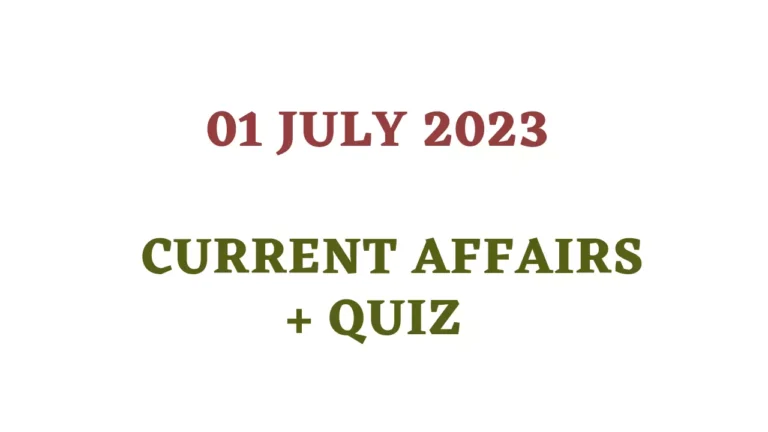 Daily Current affairs and quiz
